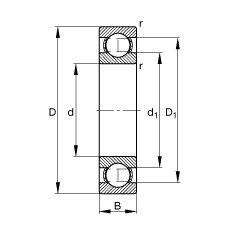 Bantalan 618/530-M FAG