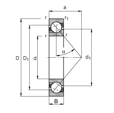 Подшипник 71810-B-TVH FAG