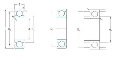 Bantalan 61800 SKF