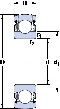 Bantalan 1726310 B-2RS1/VP274 SKF