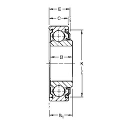 Bantalan 206KLD Timken