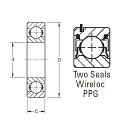 Bantalan 203PPG Timken