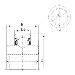 Bantalan 206KRR6 CYSD