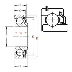 Bantalan 204KLG2 Timken