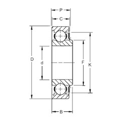 Bantalan 203KR2 Timken