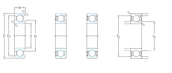 Bantalan 308-2Z SKF