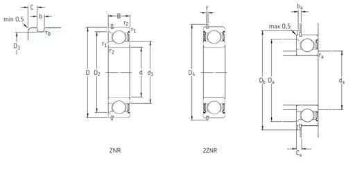 Bantalan 214-2ZNR SKF