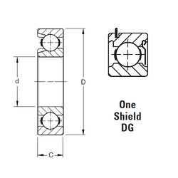 Bantalan 312WDG Timken