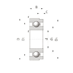 Bantalan 3TM-SX06C62CS44 NTN