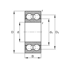 Bantalan 4308-B-TVH FAG