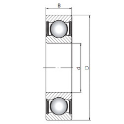 Bantalan 61817-2RS ISO