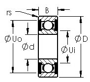 Bantalan 6003-2RS AST