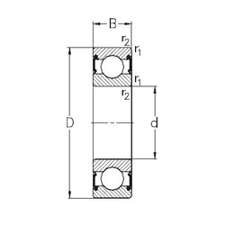 Bantalan 6006-RS2 NKE