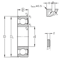 Bantalan 6005-Z-NR NKE