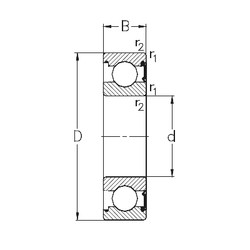 Bantalan 6014-RSR NKE