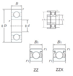 Подшипник WML6012ZZ KOYO