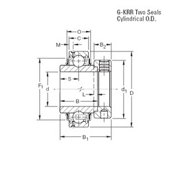 Подшипник GE60KRR Timken