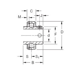 Подшипник GYM1215KRRB Timken