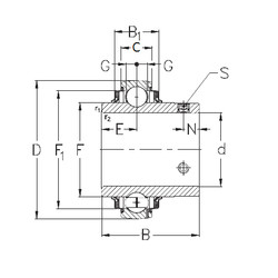 Подшипник GYE35-KRRB NKE