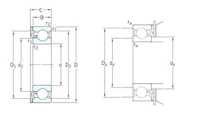 Подшипник ICOS-D1B05 TN9 SKF