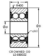 Подшипник LD5803ZZ AST