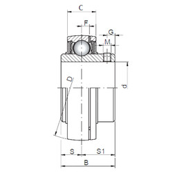 Подшипник UC311 CX