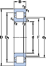 Подшипник NUP 252 MA SKF