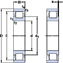 Подшипник N 211 ECP SKF