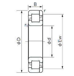 Подшипник NP 410 NACHI