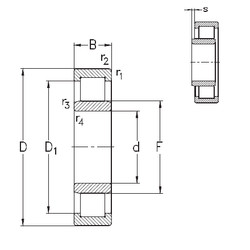 Подшипник NU417-M NKE