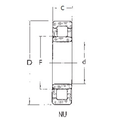 Подшипник NU418 FBJ