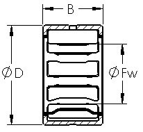 Подшипник NCS1616 AST