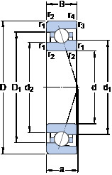 Подшипник 708 CE/HCP4A SKF