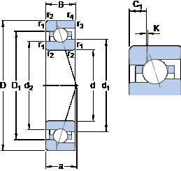 Подшипник 7005 CE/P4AH1 SKF