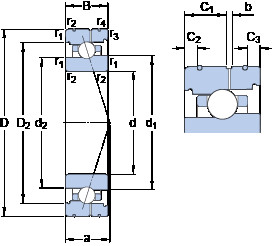 Подшипник 7019 CB/P4AL SKF