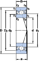 Подшипник S7013 CB/HCP4A SKF