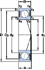 Подшипник S71907 CE/HCP4A SKF