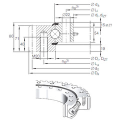 Подшипник VSA 25 0855 N INA