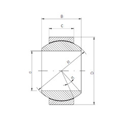 Подшипник GE 025 HCR ISO