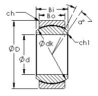 Подшипник GEBJ12C AST