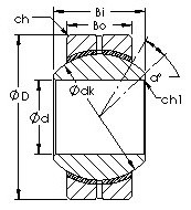 Подшипник GEBK5S AST