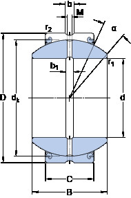 Подшипник GEZH 200 ES-2LS SKF