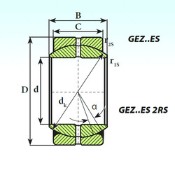 Подшипник GEZ 12 ES ISB