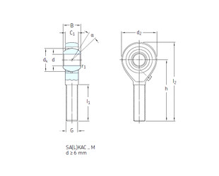 Подшипник SAKAC10M SKF