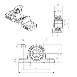 Подшипник UCP308 SNR