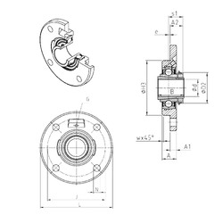 Подшипник UKFCE206H SNR