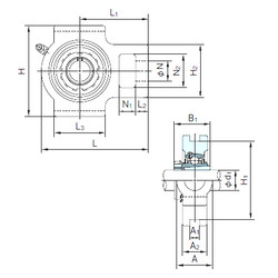 Подшипник UKT212+H2312 NACHI