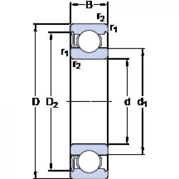 Bantalan 6008-RZ SKF