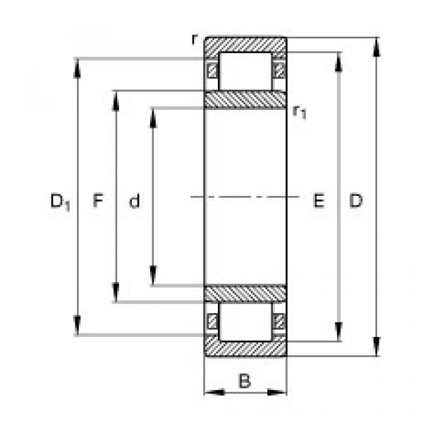 Подшипник NU2256-E-TB-M1 FAG #1 image