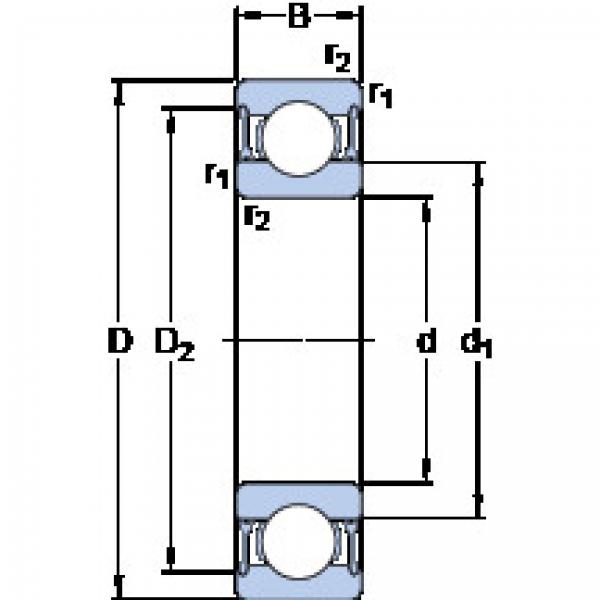 Bantalan 6008-2RZTN9/HC5C3WT SKF #1 image